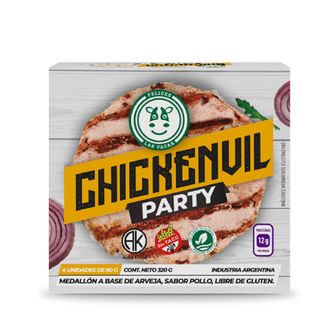Medallón de Arveja Felices Las Vacas Sabor Pollo ChickenVil Party x 320 g