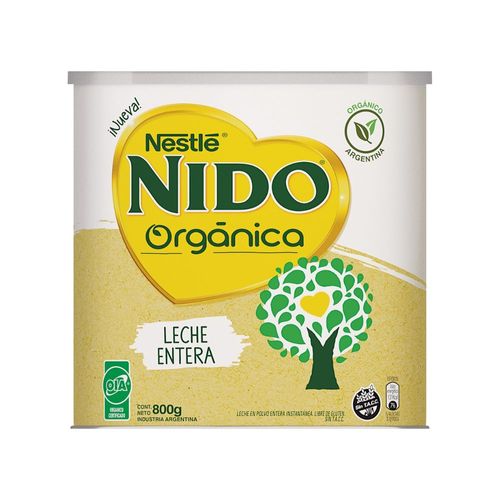 Leche Entera Nestlé Nido Orgánica x 800 g