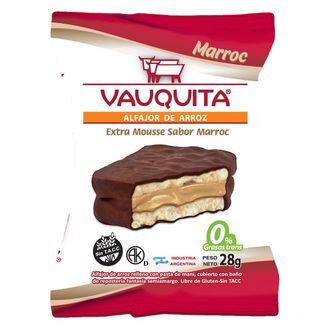 Alfajor de Arroz Vauquita Mousse Marroc x 28 g