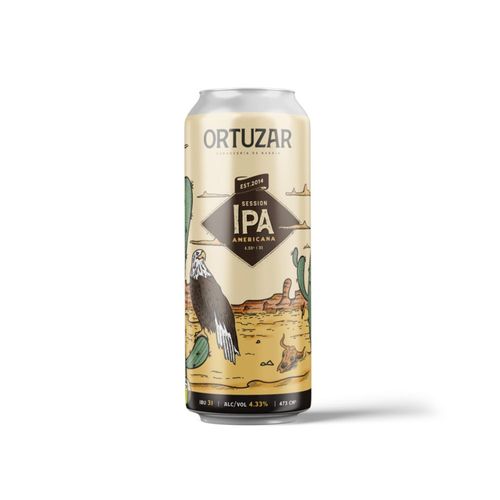 Cerveza Ortuzar California Session IPA Lata x 473 ml