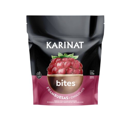 Frambuesas Karinat Bites con Chocolate x 120 g