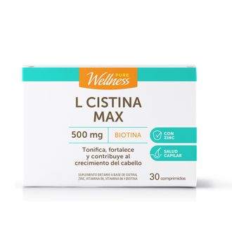 Suplemento Dietario Pure Wellness L-Cistina Max x 500 g x 30 un