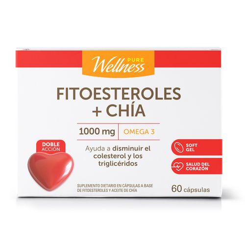 Suplemento Dietario Pure Wellness Fitoesteroles + Chía x 1000 g 60 un