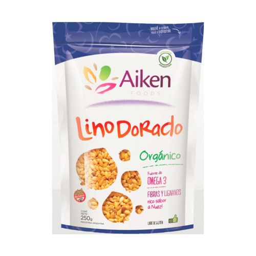 Semilla de Lino Dorado Aiken food Orgánico x 250 g