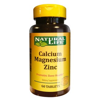 Comprimidos Calcio, Magnesio, Zinc Natural Life x 60 un