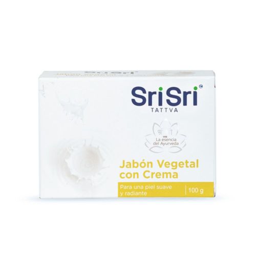 Jabón Ayurvédico Vegetal Sri Sri Sudanta con Crema de Leche x 100 g