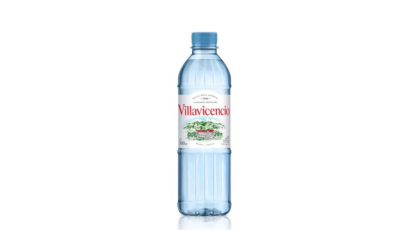 AGUA MINERAL VILLAVICENCIO SIN GAS BOTELLA X 500 CC.