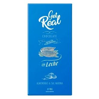 Chocolate Get Real con Leche Almendras x 70 g