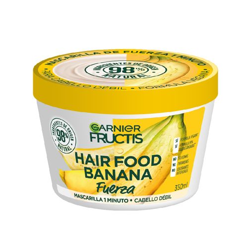 Tratamiento Fructis Garnier Hair Food Máscara de Fuerza x 350 ml