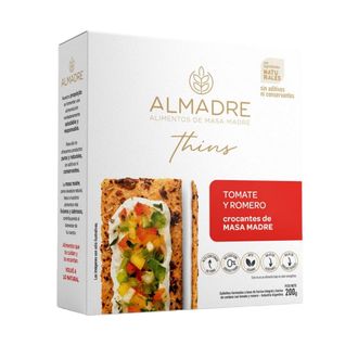 Galletas Integrales Crocantes Almadre Tomate y Romero x 200 g