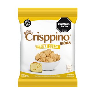 Mini Galletita de Arroz Crisppino Sabor Queso x 50 g