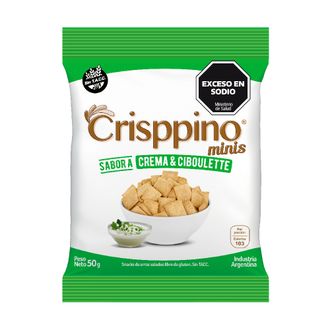 Mini Galletita de Arroz Crisppino sabor Ciboulette x 50 g