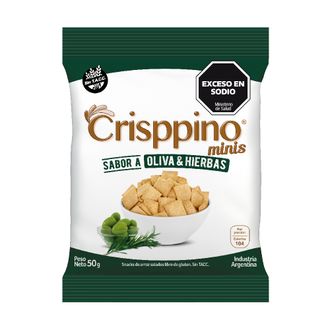 Mini Galletitas Crisppino de Arroz Oliva y Hierbas x 50 g