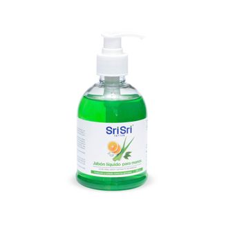 Jabon Líquido para Manos Sri Sri Ayurveda Aloe, Neem, y Extracto de Naranja x 300 ml