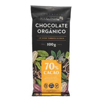 Chocolate Orgánico Konfitt 70% Cacao x 100 g