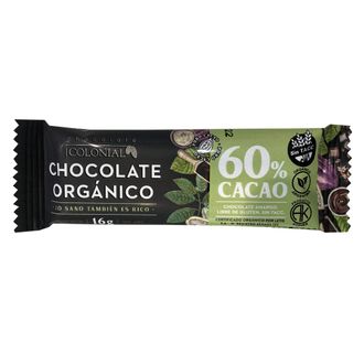 Chocolate Orgánico Konfitt 60% Cacao x 16 g