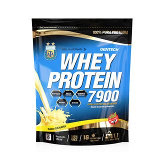 Suplemento Dietario Gentech Whey Protein sabor Banana x 500 g