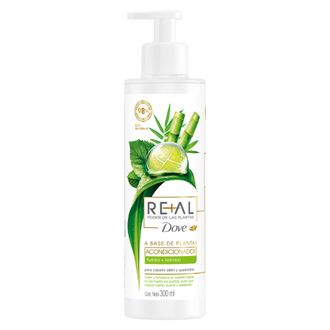 Acondiconador Dove Real Poder De Las Plantas Fuerza + Bambú x 300 ml