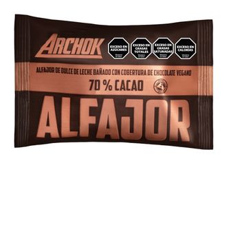 Alfajor Archok 70 % Cacao x 60 g