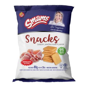 Snacks Smams sabor a Jamón x 80 g