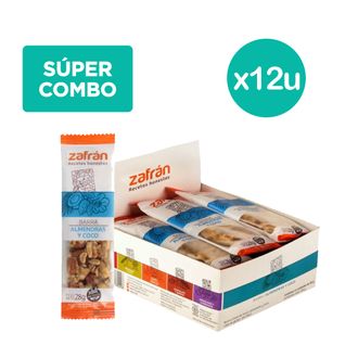 Barras de Cereal Zafrán sabor Almendras y Coco x 28 g x 12 un