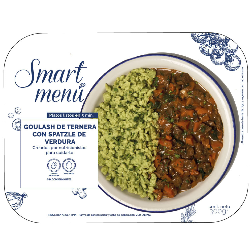 Goulash Smart Menú con Spatzle de Verdura x 300 g - The Food Market