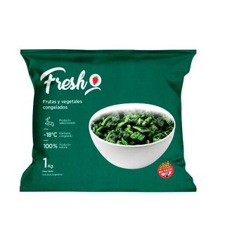 Espínaca Fresh Congeladas IQF 1k