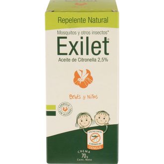 Crema Repelente Natural Exilet con Citronela 2,5% x 70 g