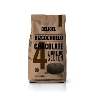 Premezcla Bizcochuelo Delicel de Chocolate Libre de Gluten x 500 g