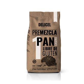 Premezcla Delicel Pan Casero Libre de Gluten x 500 g