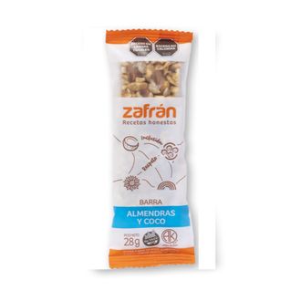 Barrita de Cereal Zafrán sabor Almendras y Coco x 28 g