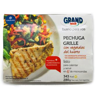 Pechuga Grillé Grandwich con Vegetales del Huerto x 280 g