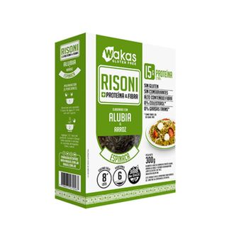 Pasta Risoni de Alubias y Arroz Wakas Espinaca x 300 g