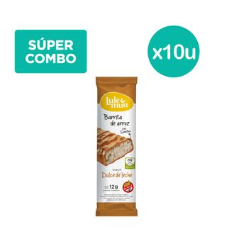 Combo Barritas de Arroz Lulemuu Dulce de Leche x 12 g x 10 un