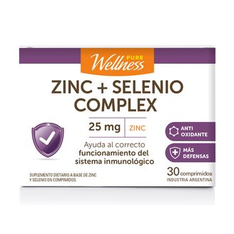 Suplemento Dietario Pure Wellness Zinc + Selenio x 30