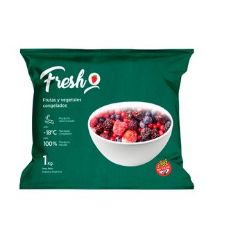 Mix de Frutos Rojos con Frutillas Congeladas Fresh IQF x 1 Kg