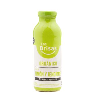 Jugo Orgánico Las Brisas Limón con Jengibre Sin Azúcar x 330 ml