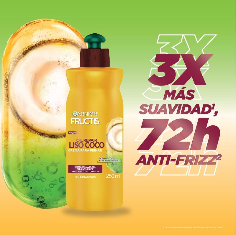 crema-para-peinar-garnier-oil-repair-liso-coco-x-250-ml
