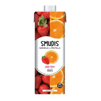 Jugo Smudis 100% Naranja Frutilla x 1 lt