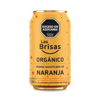 Gaseosa Orgánica Las Brisas Sabor Naranja x 354 ml