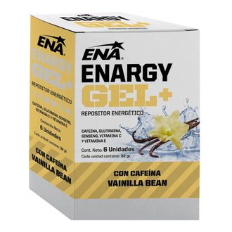 Suplemento Dietario Ena Enargy Gel Sabor a Vainilla Bean x 6 sobres x 32 g