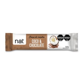 Barrita de Cereales Nat sabor Coco y Chocolate x 21 g