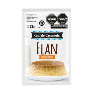 Flan Cuarto Creciente Sabor Vainilla x 22 g