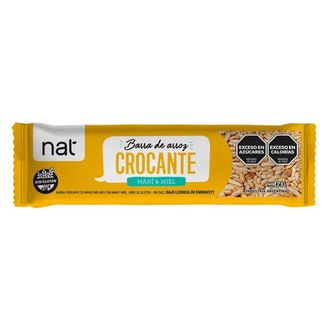 Barrita de Arroz Nat Maní y Miel x 60 g