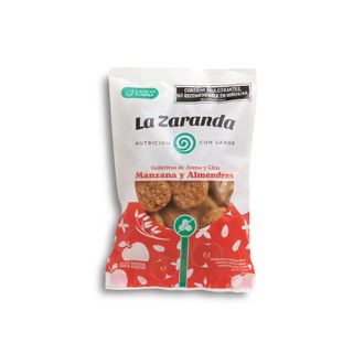 Galletitas de Avena La Zaranda con Chía Manzana y Almendras sin Azúcar x 200 g