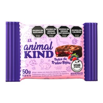 Alfajor Vegano Animal Kind Frutos Rojos Banado x 50 g