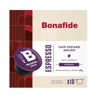 Café en Capsulas Bonafide Espresso x 10 un