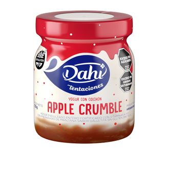 Yogur Entero Dahi Tentaciones con Colchon Apple Crumble x 130 g