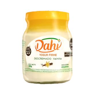 Yogur Firme Descremado Dahi Sabor Vainilla x 190 g