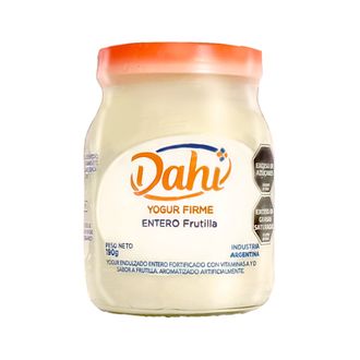 Yogur Firme Entero Dahi Sabor Frutilla x 190 g